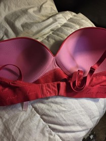 Victoria's Secret Bra Panty Set Red 36D Push Thong Med Set Nwt Sexy Retail $70