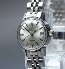 1971 Near MINT OMEGA Geneve 21mm 566.002 Automatic Cal.684 Silver Women Vintage