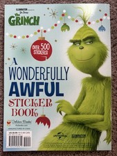 Dr. Seuss The Grinch A Wonderfully Awful Sticker Book 500 Stickers Christmas NEW