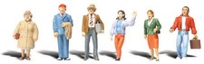 Woodland Scenics HO Scale Scenic Accents Figures/People Set General Public (6)