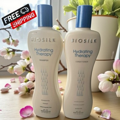 Biosilk Hydrating Therapy Shampoo & Conditioner Duo 12 oz | Moisturize Hair Care