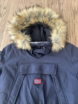 Napapijri Windbreaker XL navy mit Fell