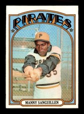 1972 Topps #60 Manny Sanguillen   NM/NM+ X3701084