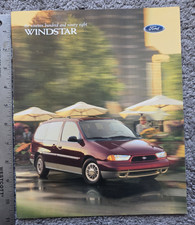 1998 FORD WINDSTAR MINIVAN DEALER SALES BROCHURE COLOR CHIPS