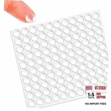 100PCs Clear Cabinet Door Bumpers 3/8", Self Adhesive 3/8 Inch - Pack of 100