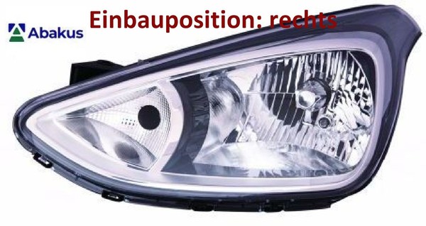 Abakus 221-1176R-LDEM2 Hauptscheinwerfer Rechts Scheinwerfer FüR Hyundai-image