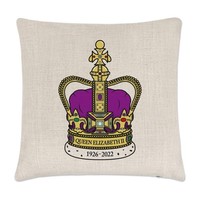 Goldene Krone Queen Elizabeth Ii 1926-2022 Kissenbezug Gedenkausgabe Geschenk