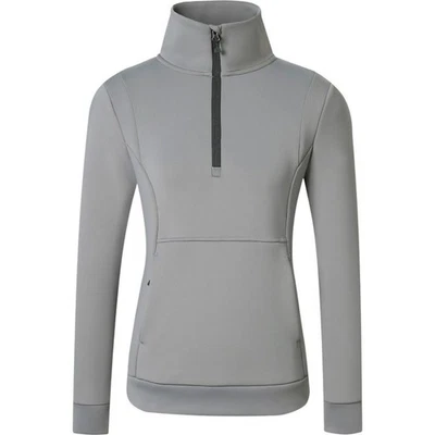 Covalliero Steel Grey M Sweatshirt Damen Half-Zip HW 2025 Sweater
