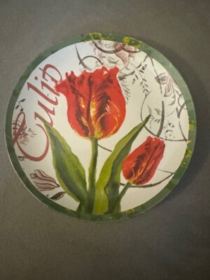 Certified International Julie Ueland Tulip Round Plate 8 