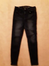 AMERICAN EAGLE Jean Jeggin SZ 4 Short . Super Stretch Dark  - Very High Rise