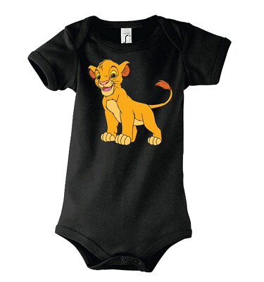 Youth Designz Baby Strampler Simba Print Body Fun Spruch Lustig Löwe König Film