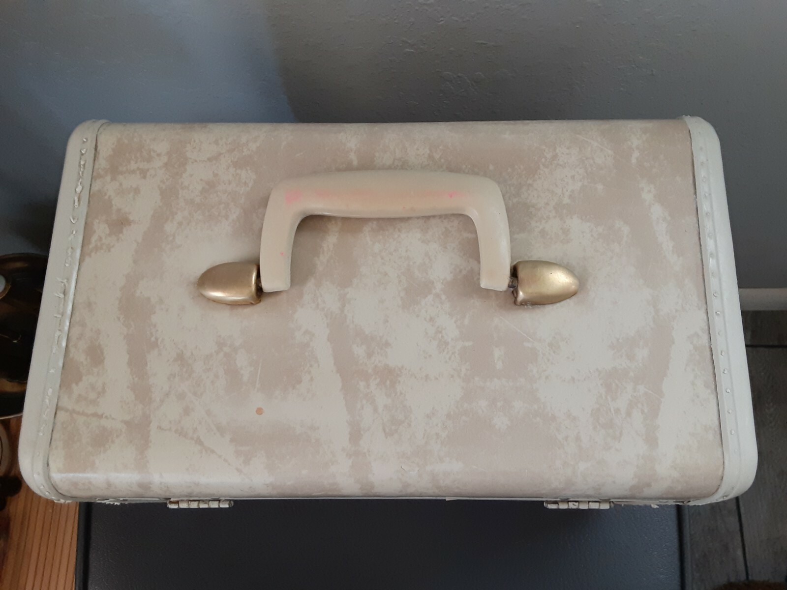 Vintage Ladies' Beauty Case Luggage Overnight Samsonite Shwayder 4512 st marble Tanio, tanio