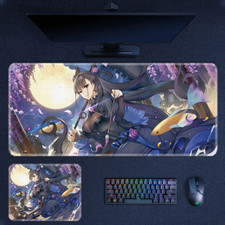 gaming mouse pad, large mat with non-slip base Fate/Grand Murasaki Shikibu 01