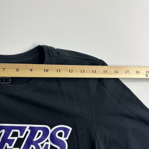 The Nike Tee Size Small Lakers LeBron James # 23 Dri-Fit Athletic T-Shirt Black - Picture 10 of 10
