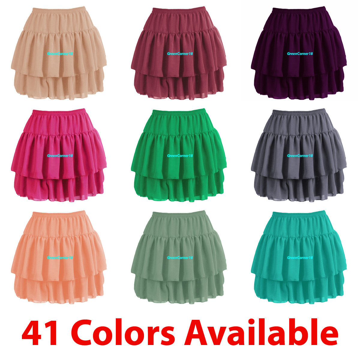 【BAON】Baya Banding Frill Tiered Mini Skirt Tiered Mini Skirt Women Girl Chiffon Short Pleated Retro