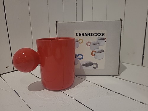 Cerámica 36 - Taza Cerámica Arco 300ml Rojo. - Imagen 7 de 7
