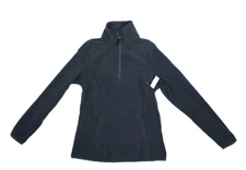 Amazon Essentials Classic Quarter Zip Fleece Pullover Jacket Grey Womens XS