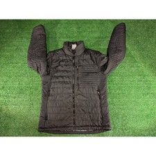 Columbia Omni-Heat Puffer Jacket Lightweight Packable Black Size M -FLAWS 
