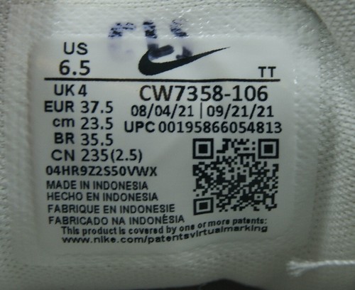 Nike Air Zoom Pegasus 38 Sneakers Women's 6.5 White Running Shoes CW7358-106 - Picture 8 of 8