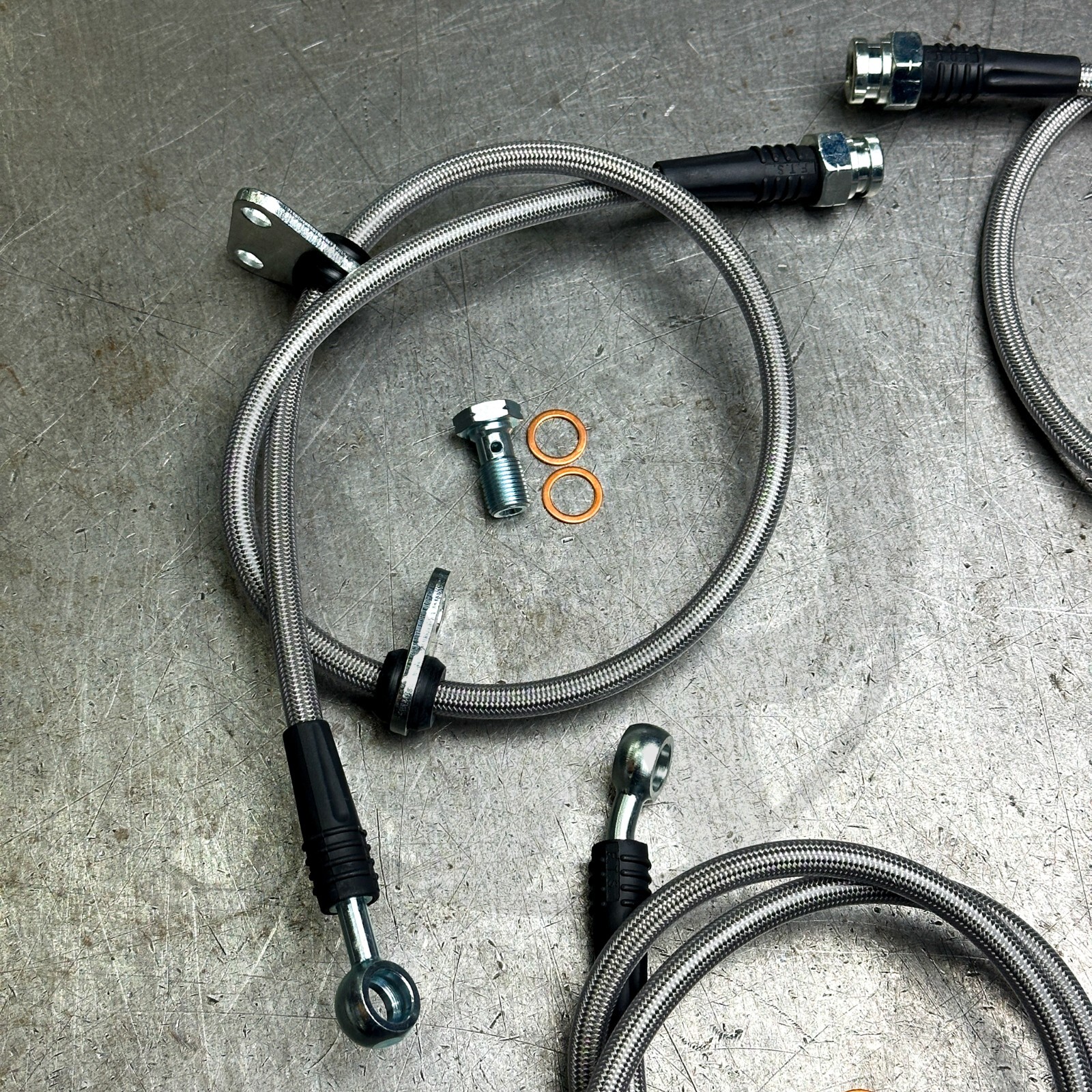 Stainless Steel Front & Rear Brake Lines Kit for 90-93 Honda Accord w Rear Disc