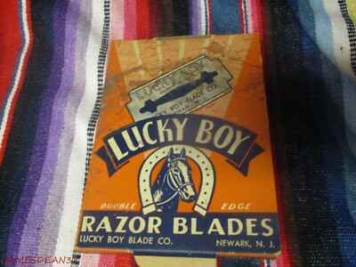 20 Packs Vintage Lucky Boy Razor Blades in Display Box | eBay