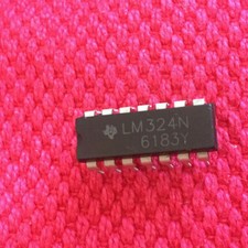 5 Pieces LM324N DIP-14 TI Low Power Quad Op-Amp IC