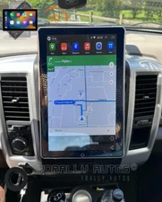 For 2009-12 RAM 1500 2500 3500 Double Din Radio Rotated Android14 Stereo CarPlay