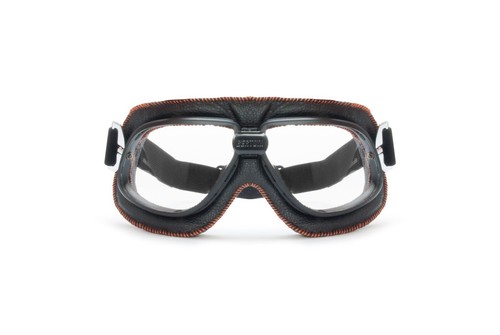 Bertoni Motorcycle Goggles Vintage Aviator Leather AF196 Mask for Jet Helmet - Picture 7 of 15