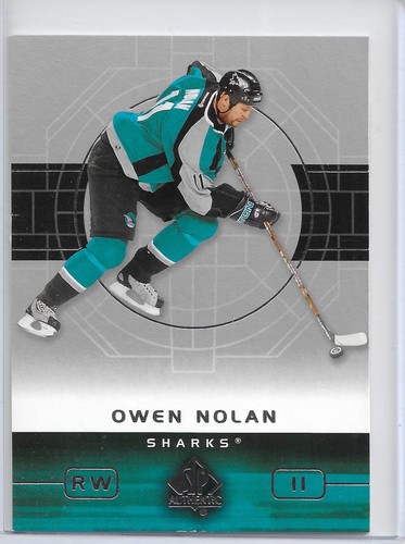 2002 SP Authentic Owen Nolan #75 card