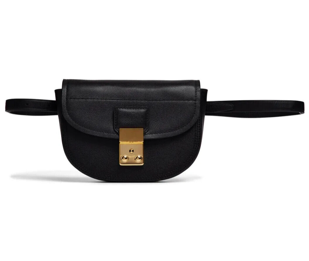 Phillip Lim Pashli Mini Leather Saddle Belt Bag Black