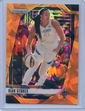 2024 Panini Prizm WNBA KIAH STOKES #122 ORANGE ICE PRIZM ACES
