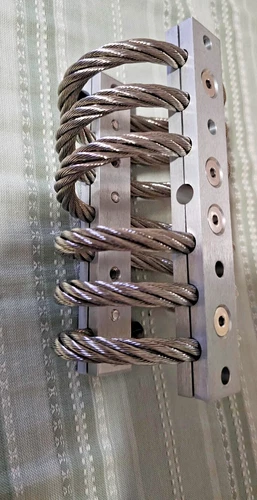 Helical Wire Rope Vibration Isolator / Dampener, Galvanized, IDC  M12A-325-06-