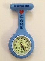 First Hand Healthcare Therapist Nurse's Care Blue Round Silicone Watch First Hand Healthcare Therapist Nurse's Care Blue Round Silicone Watch
