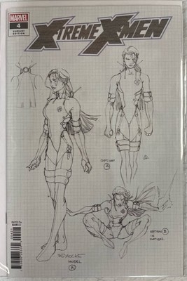 X-TREME X-MEN #4 SALVADOR LARROCA 1:10 DESIGN VARIANT COVER MARVEL 2023