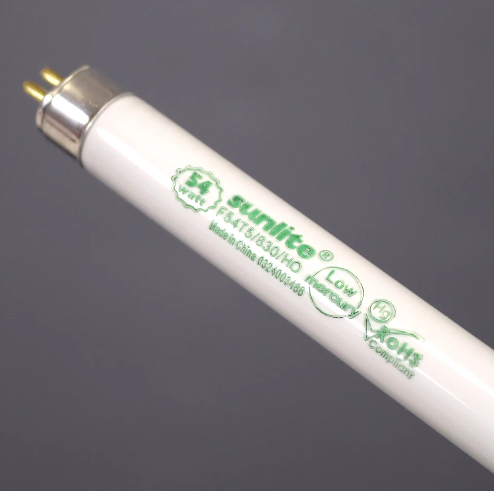 SUNLITE 54w T5 High Output Straight Tube Mini Bi-Pin Base 3000K BAG OF 40 - Image 2 of 4