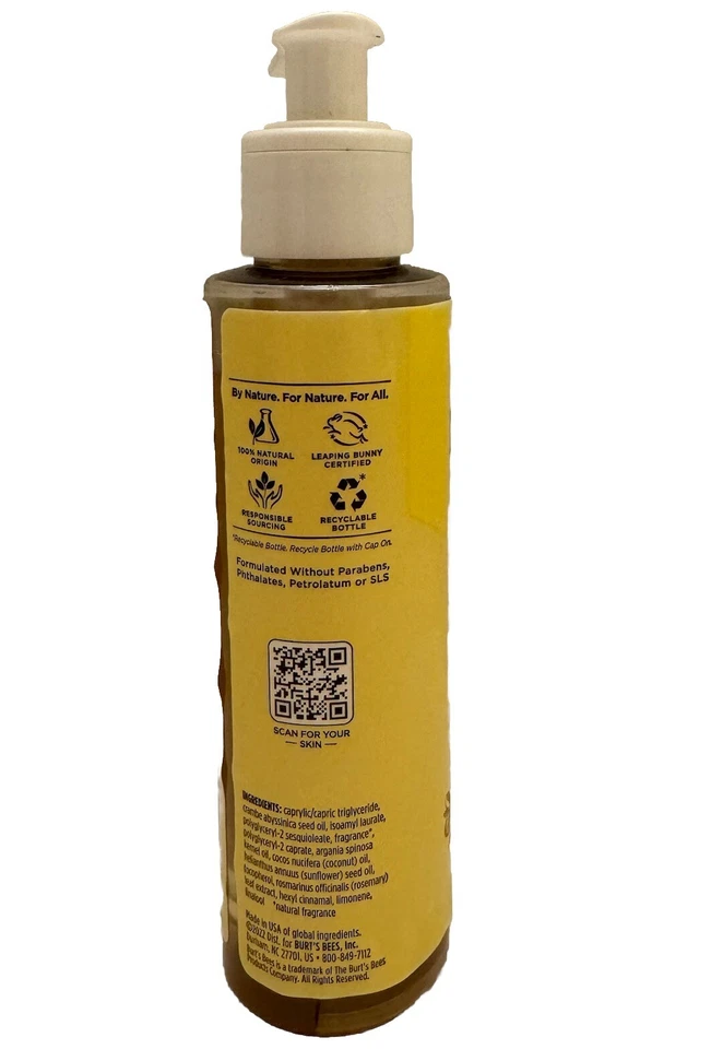Aceite limpiador facial nutritivo Burt's Bees 6 oz. Foto 3 de 4