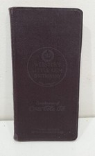 VINTAGE 1924 Websters Little Gem Dictionary COMPLEMENTS OF COCA COLA ADVERTISING