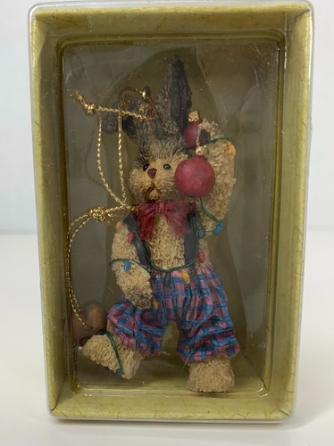 Ganz Cottage Collectibles Bumbershoot Harey Situation Rabbit Ornament with Box - Bild 5 von 9