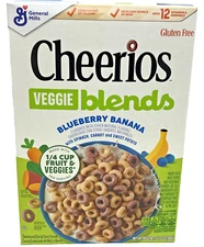 Cheerios Veggie Blends Blueberry Banana Cereal 10.6 oz General Mills