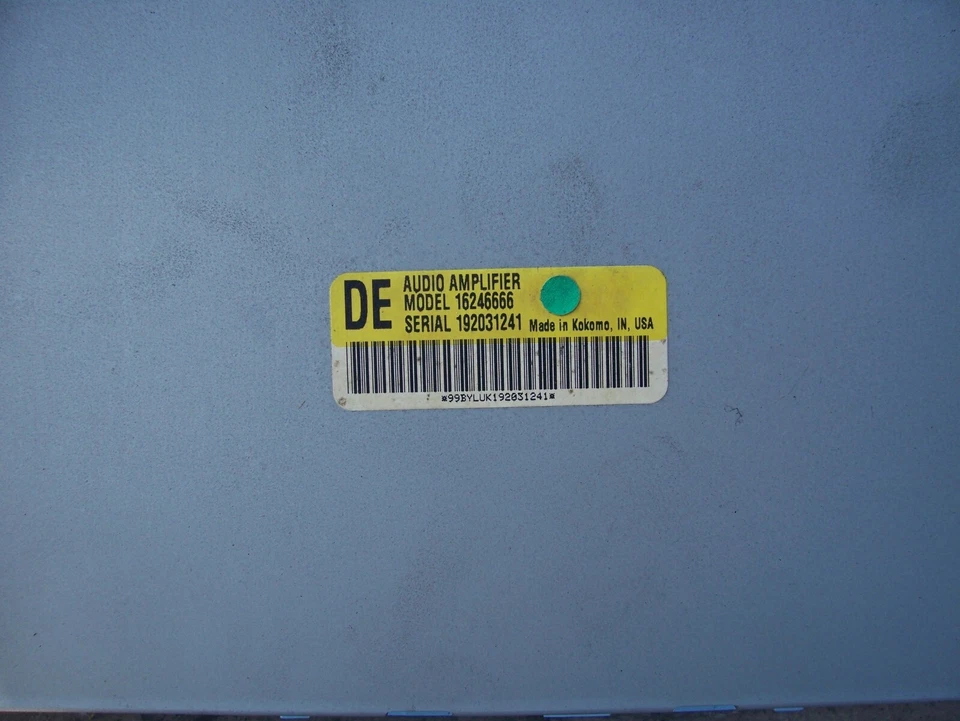 AMPLIFICADOR DE AUDIO ESTÉREO RADIO CADILLAC SEVILLE ELDORADO 1997-2002 AMPLIFICADOR 16246666 DE Foto 2 de 4