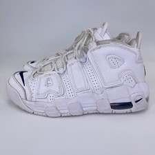 Nike Air More Uptempo Sneakers White Navy DH9719-100 Size 6 Y Womens Sz 7.5