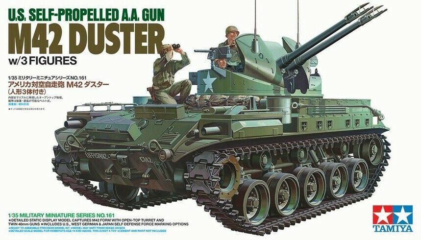 TAMIYA 1:35 KIT CARRO ARMATO U.S. SELF PROPELLED A.A. GUN M42 DUSTER   ART 35161