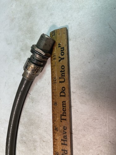 Vintage 11 Inch Coax Cable with UG-21/U CAKZ Connector attached Each End - Picture 6 of 6