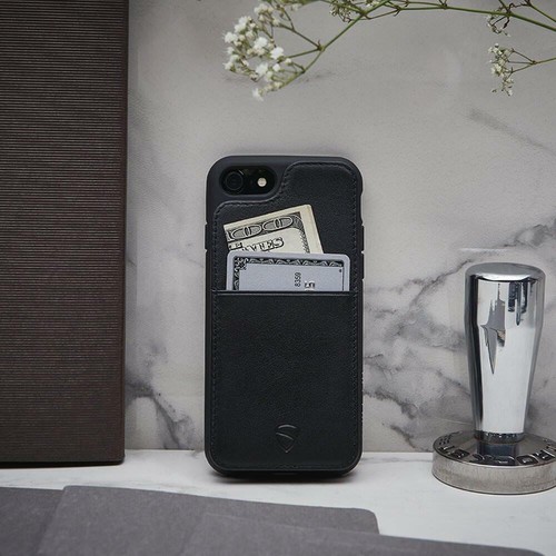 Vaultskin ETON ARMOUR Leather Wallet Case for Apple iPhone X / XS - Picture 5 of 15