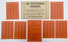 Vintage Dave Southard's 'Magic Box',Smithfield Belfast - The Mysterious Numbers