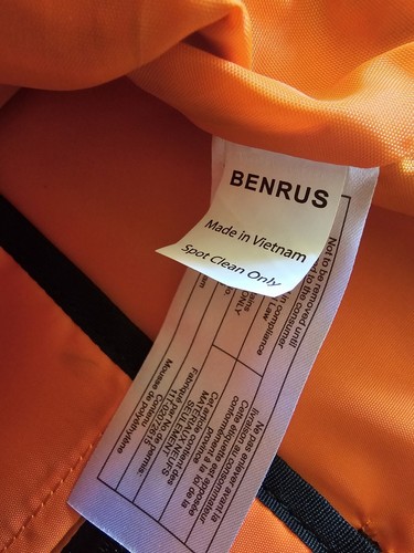 BENRUS NWT! Rucksack Drawstring 19 Backpack 🎒 Blue/Red Stripe. R2S!! - Bild 16 von 16