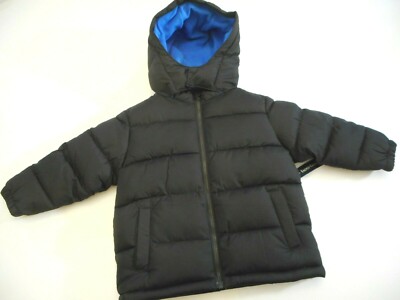 Jackets Puffer Infant Coats Baby Black Blue Outerwear Faded Glory
