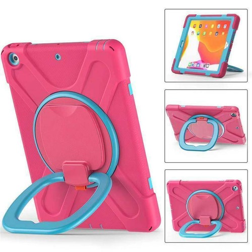 Für iPad 6/7/8/9/10/11. Gen stoßfeste robuste drehbare Ständer Riemen Hülle Cover - Bild 71 von 123