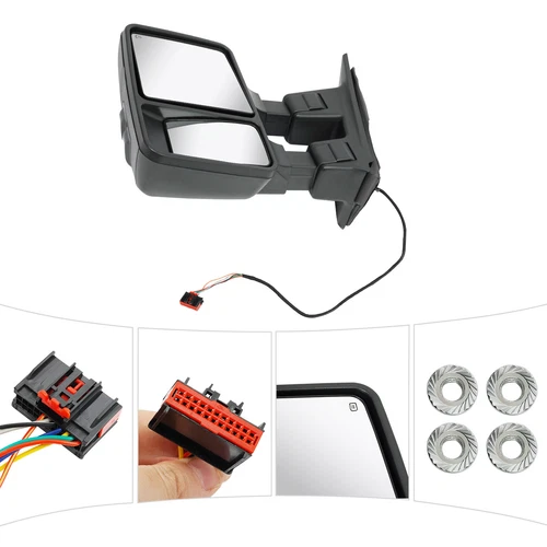 Trail Ridge Tow Mirror  Heated Smoked Signal Memory Left for Ford