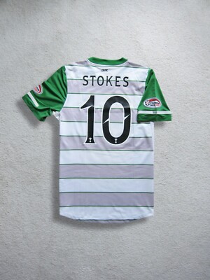 11/12 Celtic STOKES Player Issue Soccer Jersey Football Shirt [M